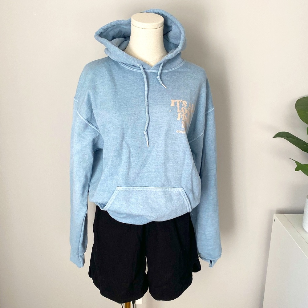 Oversized Distressed Hoodie
